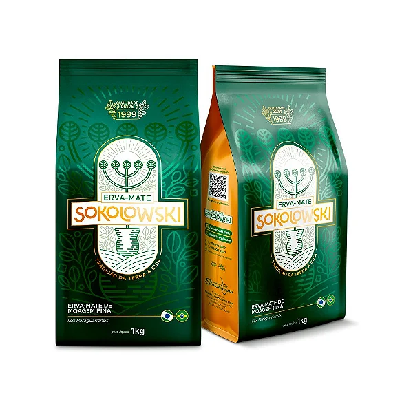 ERVA MATE MOAGEM FINA 1KG SOKOLOWSKI